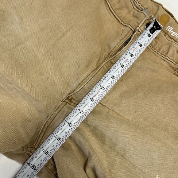 Carhartt Brown Work Short Mens 36 102514-918 Distressed - Picture 5 of 14